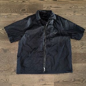 100% Authentic Prada Nylon Men’s Zip Shirt